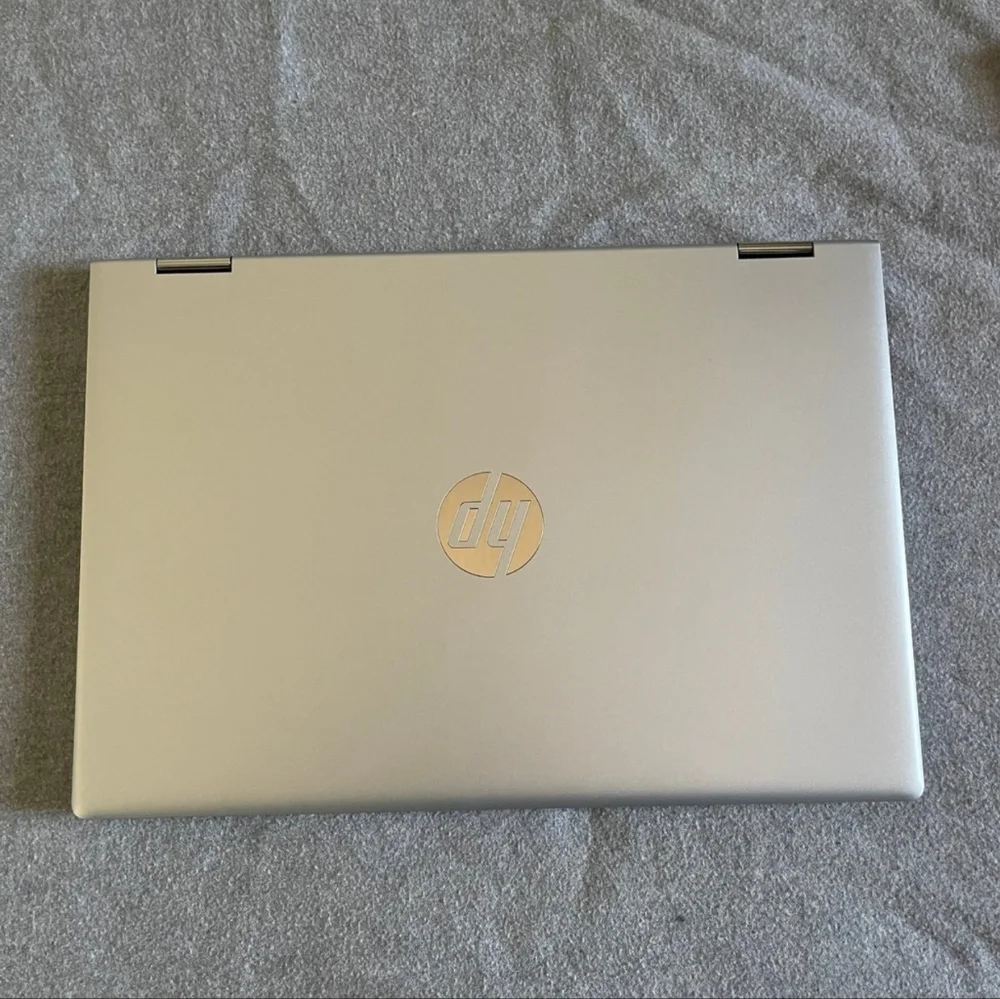HP Silver and Black Laptop
